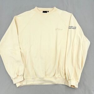 Bobby Jones Sweatshirt Mens Large Yellow Pebble Beach World Pro-Am Golf Prep